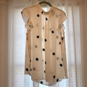 Loft polka dot blouse